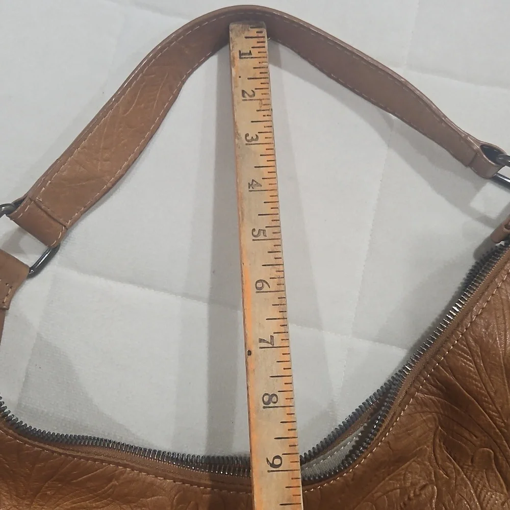 American leather company, western floral, satchel purse, shoulder length - Picture 9 of 10